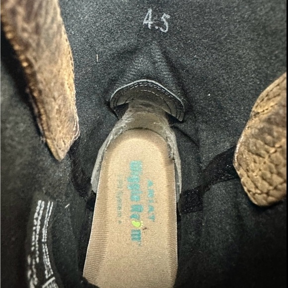 ARIAT Tombstone Boys Youth Boots Size 4.5 Square Toe Brown/Black/Blue Leather - Picture 6 of 8